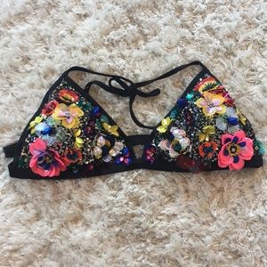 Jaded London 3D Sequin Bikini Set